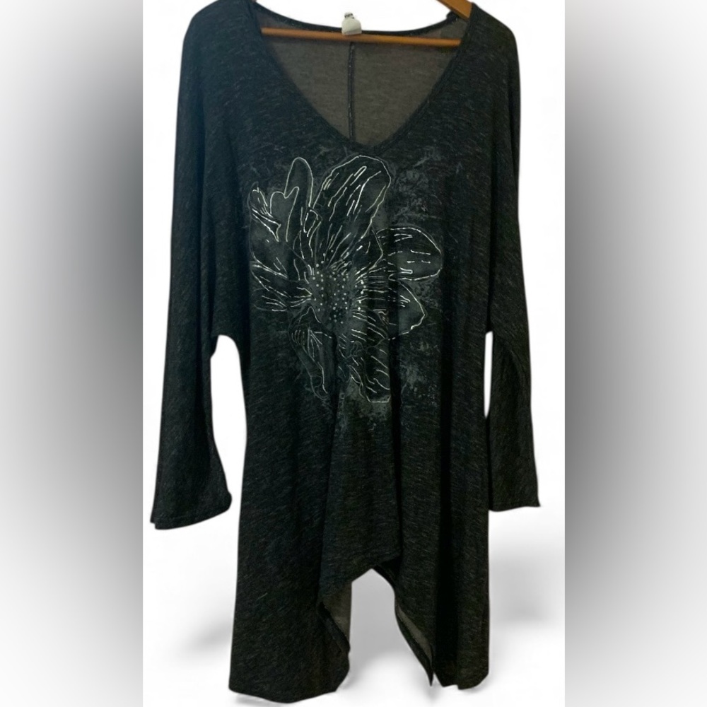 Yummy plus 3x Floral Women's long tunic